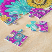 Muster lila, blau und gelb puzzle (Seite)