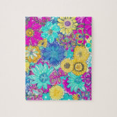 Muster lila, blau und gelb puzzle (Vertikal)