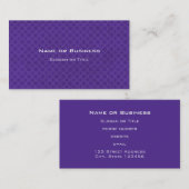 Muster Lila Kreise Visitenkarte (Vorne/Hinten)
