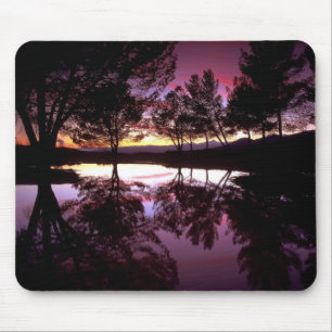 MUSTER - Lila Reflektionen landschaftliche Compute Mousepad