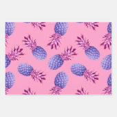Muster Lilac & Pink Pineapples Geschenkpapier Set (Vorderseite 3)