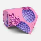 Muster Lilac & Pink Pineapples Krawatte (Gerollt)