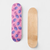 Muster Lilac & Pink Pineapples Skateboard (Vorderseite)