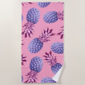 Muster Lilac & Pink Pineapples Strandtuch (Vorderseite)