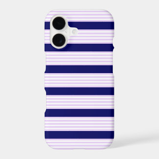 Muster Lilac und weiße Streifen mit marineblau