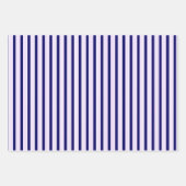 Muster Lilac und weiße Streifen mit marineblau Geschenkpapier Set (Vorderseite 3)