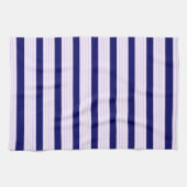 Muster Lilac und weiße Streifen mit marineblau Geschirrtuch (Horizontal)