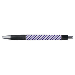 Muster Lilac und weiße Streifen mit marineblau Kugelschreiber