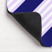 Muster Lilac und weiße Streifen mit marineblau Mousepad (Ecke)