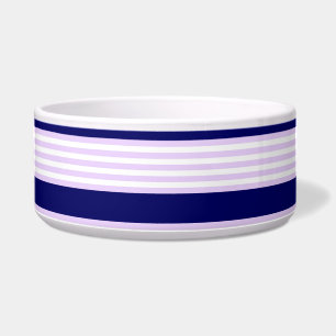 Muster Lilac und weiße Streifen mit marineblau Napf