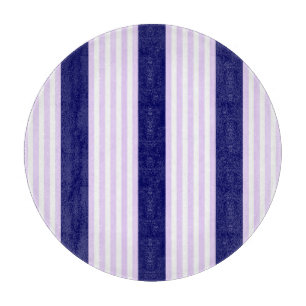 Muster Lilac und weiße Streifen mit marineblau Schneidebrett