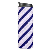 Muster Lilac und weiße Streifen mit marineblau Thermosbecher (Nach rechts gedreht)