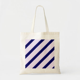 Muster Lilac und weiße Streifen mit marineblau Tragetasche