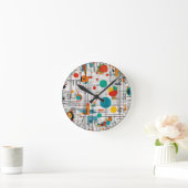 Muster, Linien, Formen Runde Wanduhr (Zuhause)