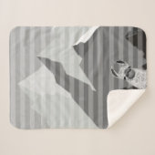 Muster Llama Stripe Mountains Sherpadecke (Vorderseite (Horizontal))