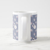 Muster Llamas & Blume Jumbo-Tasse (Rückseite)