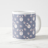 Muster Llamas & Blume Jumbo-Tasse (Vorderseite Rechts)