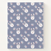 Muster Llamas & Blume Notizblock (Rückseite)