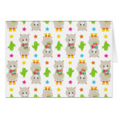 Muster Llamas, Niedlich Llamas, Alpacas, Kakteen (Vorderseite (Horizontal))