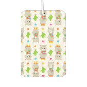 Muster Llamas, Niedlich Llamas, Alpacas, Kakteen Autolufterfrischer (Vorderseite)