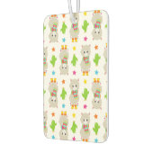 Muster Llamas, Niedlich Llamas, Alpacas, Kakteen Autolufterfrischer (Links)