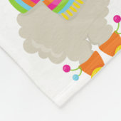 Muster Llamas, Niedlich Llamas, Alpacas, Kakteen Fleecedecke (Ecke)