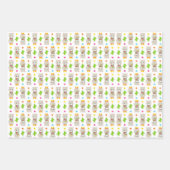 Muster Llamas, Niedlich Llamas, Alpacas, Kakteen Geschenkpapier Set (Vorderseite 3)