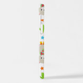 Muster Llamas, Niedlich Llamas, Alpacas, Kakteen iPhone Hülle (Linke Seite)