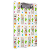 Muster Llamas, Niedlich Llamas, Alpacas, Kakteen Klemmbrett (Rechts)