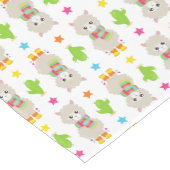 Muster Llamas, Niedlich Llamas, Alpacas, Kakteen Mittelgroßer Tischläufer (Ecke)