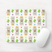 Muster Llamas, Niedlich Llamas, Alpacas, Kakteen Mousepad (Mit Mouse)