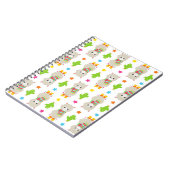 Muster Llamas, Niedlich Llamas, Alpacas, Kakteen Notizblock (Linke Seite)