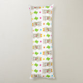 Muster Llamas, Niedlich Llamas, Alpacas, Kakteen Seitenschläferkissen (Rückseite (Vertikal))