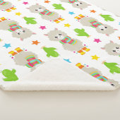 Muster Llamas, Niedlich Llamas, Alpacas, Kakteen Sherpadecke (3/4)