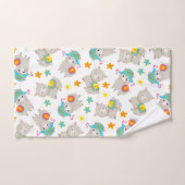 Muster Llamas, Niedliche Llamas, Alpacas, Blume Badhandtuch Set (Handtuch)