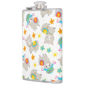 Muster Llamas, Niedliche Llamas, Alpacas, Blume Flachmann (Links)