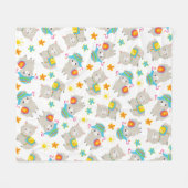 Muster Llamas, Niedliche Llamas, Alpacas, Blume Fleecedecke (Vorderseite (Horizontal))