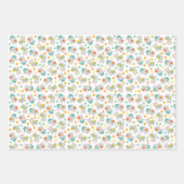 Muster Llamas, Niedliche Llamas, Alpacas, Blume Geschenkpapier Set (Vorderseite 3)