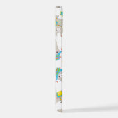 Muster Llamas, Niedliche Llamas, Alpacas, Blume iPhone Hülle (Rechte Seite)