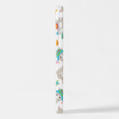 Muster Llamas, Niedliche Llamas, Alpacas, Blume iPhone Hülle (Linke Seite)