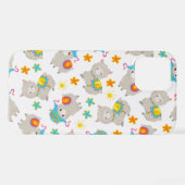 Muster Llamas, Niedliche Llamas, Alpacas, Blume iPhone Hülle (Rückseite (Horizontal))