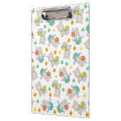 Muster Llamas, Niedliche Llamas, Alpacas, Blume Klemmbrett (Links)