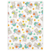 Muster Llamas, Niedliche Llamas, Alpacas, Blume Klemmbrett (Rückseite)