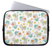 Muster Llamas, Niedliche Llamas, Alpacas, Blume Laptopschutzhülle (Vorderseite)