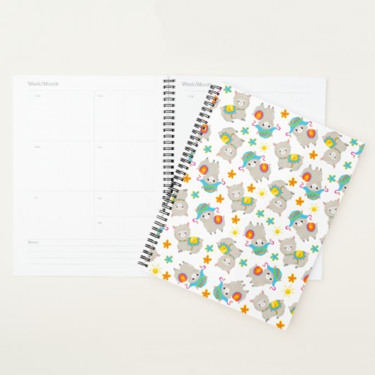 Muster Llamas, Niedliche Llamas, Alpacas, Blume Planer (Anzeige)