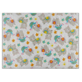 Muster Llamas, Niedliche Llamas, Alpacas, Blume Schneidebrett (Vorderseite)