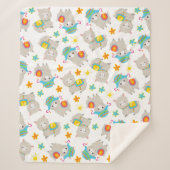 Muster Llamas, Niedliche Llamas, Alpacas, Blume Sherpadecke (Vorderseite)