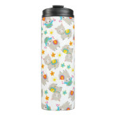 Muster Llamas, Niedliche Llamas, Alpacas, Blume Thermosbecher (Vorderseite)