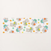 Muster Llamas, Niedliche Llamas, Alpacas, Blume Yogamatte (Rückseite (Horizontal))