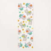 Muster Llamas, Niedliche Llamas, Alpacas, Blume Yogamatte (Vorderseite)